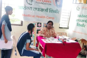Anemia detection camp at Govt Ashramshala Government Pen 03