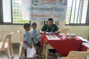 Anemia detection camp at Govt Ashramshala Government Pen