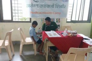 Anemia detection camp at Govt Ashramshala Government Pen