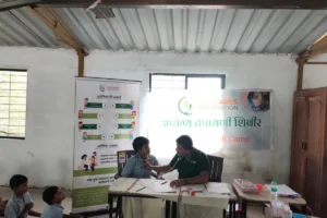 Anemia detection camp at Govt Ashramshala Government ashramshala Sai Panvel