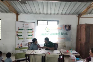 Anemia detection camp at Govt Ashramshala Government ashramshala Sai Panvel