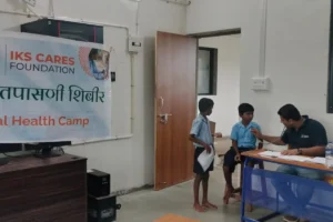 Anemia detection camp at Govt Ashramshala Pinglas Taluka Karjat