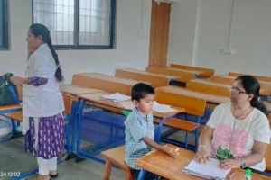 Anemia detection camp at Govt Ashramshala Pinglas Taluka Karjat