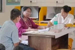 Anemia detection camp at Govt Ashramshala Sanegaon Roha