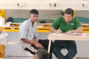 Anemia detection camp at Govt Ashramshala Sanegaon Roha