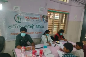 Anemia detection camp at TW ashram school Bowenpally