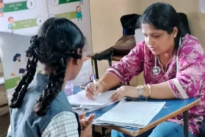 Anemia Detection Camp at Sharda Vidyalay Padgha