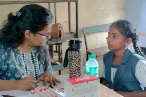 Anemia Detection Camp at Sharda Vidyalay Padgha