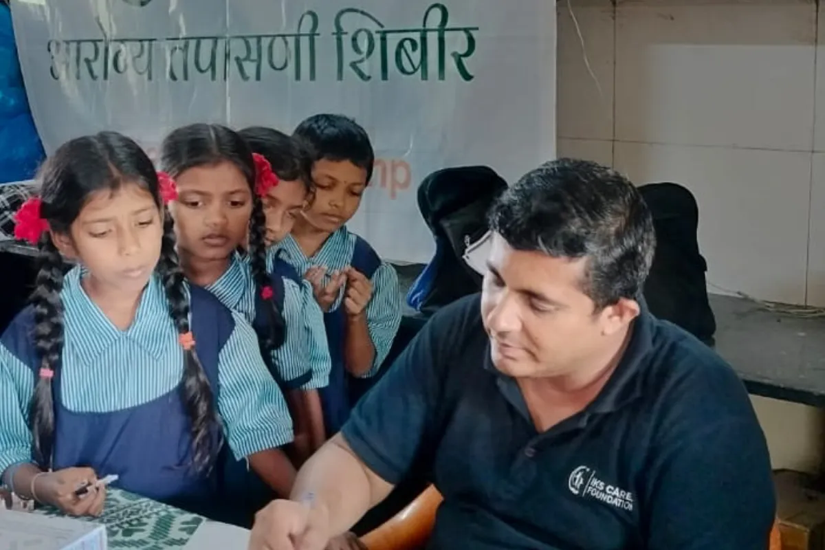 Anemia detection camp at Govt Ashramshala Anudanit ashramshala Mangaonwadi Neral Taluka Karjat