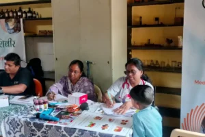 Anemia detection camp at Govt Ashramshala Anudanit ashramshala Mangaonwadi Neral Taluka Karjat