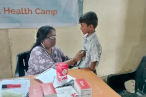 Anemia detection camp Sharda Vidyalay Padgha