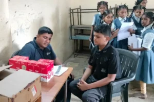 Anemia detection camp Sharda Vidyalay Padgha