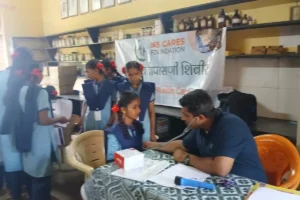 Anemia detection camp at Govt Ashramshala Anudanit ashramshala Mangaonwadi Neral Taluka Karjat