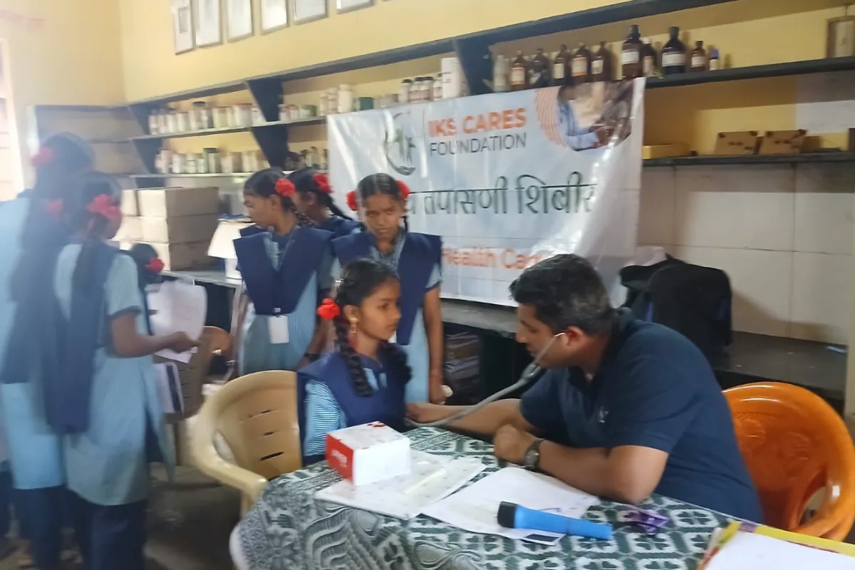 Anemia detection camp at Govt Ashramshala Anudanit ashramshala Mangaonwadi Neral Taluka Karjat