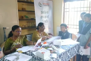 Anemia detection camp at Govt Ashramshala Anudanit ashramshala Mangaonwadi Neral Taluka Karjat