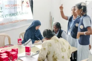 Anemia detection camp at Adarsh Vidyalay Kurund