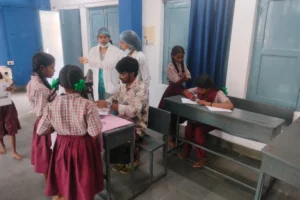 Anemia detection camp at Govt Ashramshala TGSWRIES Girls Andole