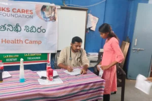 Anemia detection camp at Govt Ashramshala TGSWRIES Girls Andole