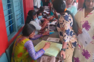 Anemia detection camp at Govt Ashramshala TGSWRIES Girls Andole