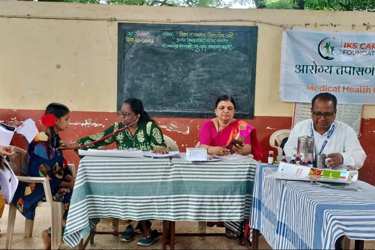 Anemia detection camp at Govt anudanit ashramshala Wakdi Panvel