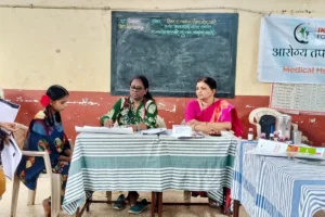 Anemia detection camp at Govt anudanit ashramshala Wakdi Panvel