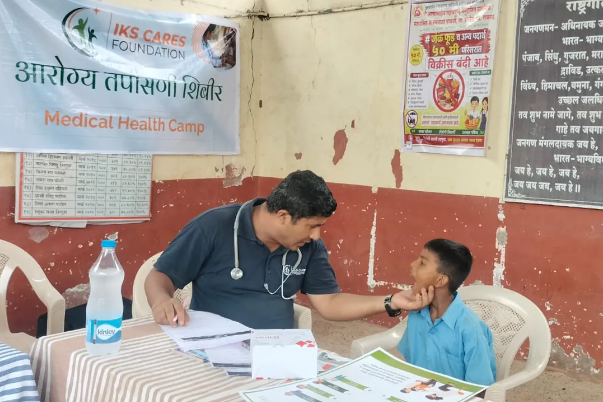 Anemia detection camp at Govt anudanit ashramshala Wakdi Panvel